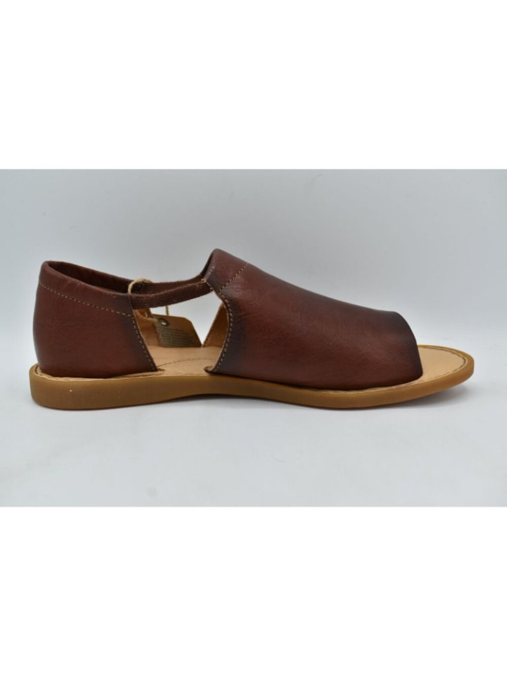 Born Women 8 Cove Modern Dark Tan Bourbon Full Grain Leather Sandals Shoes Flats - Picture 6 of 11
